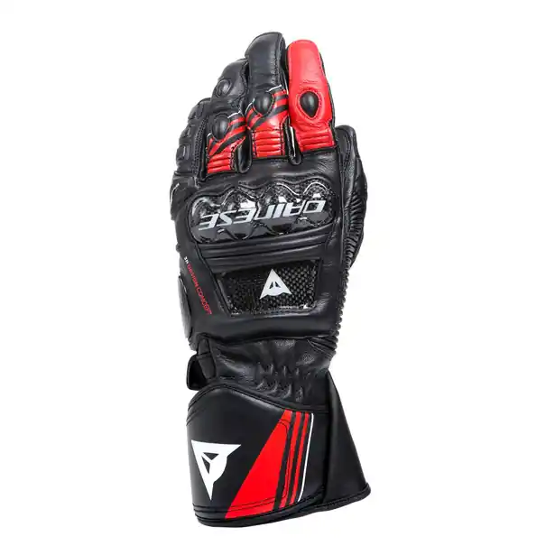 Aanbieding Dainese Druid 4 Leather Gloves Black/Lava-red/White A77