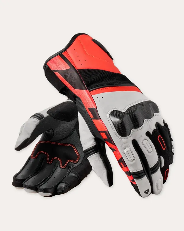 Revit RSR 5 Gloves White Neon Red 3020 Direct Beschikbaar