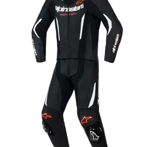 Beperkt Aanbod Alpinestars GP Force V2 2pc Suit Black White Red Fluo 1231
