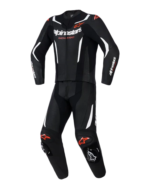 Beperkt Aanbod Alpinestars GP Force V2 2pc Suit Black White Red Fluo 1231