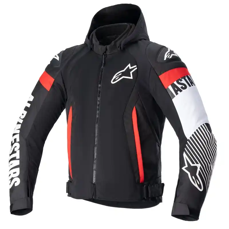 Alpinestars Zaca Air Jacket Black White Red Fluo 1231 Tijdelijk Beschikbaar