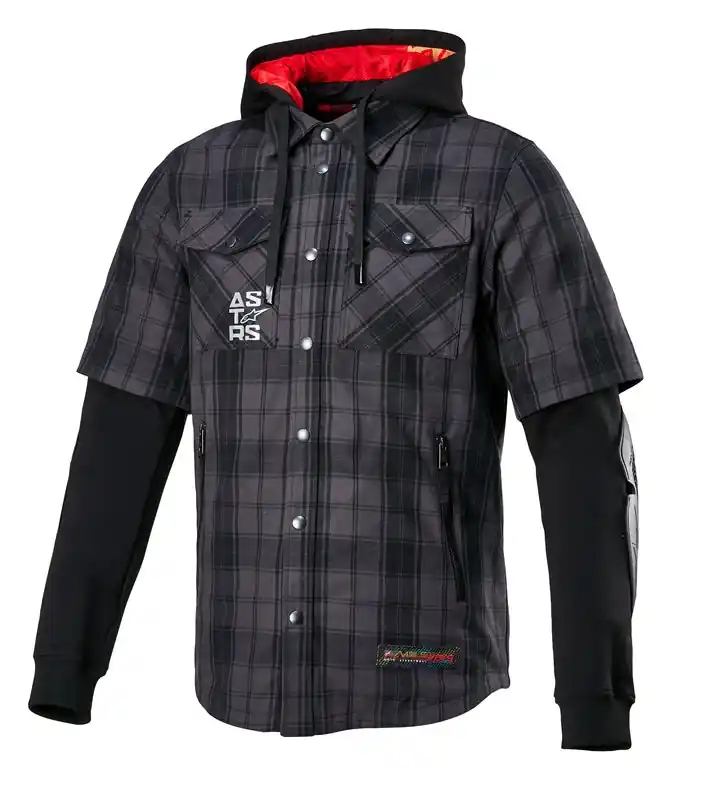 Lage Kosten Alpinestars MO.ST.EQ Tartan Shirt Tar Grey Black 9610