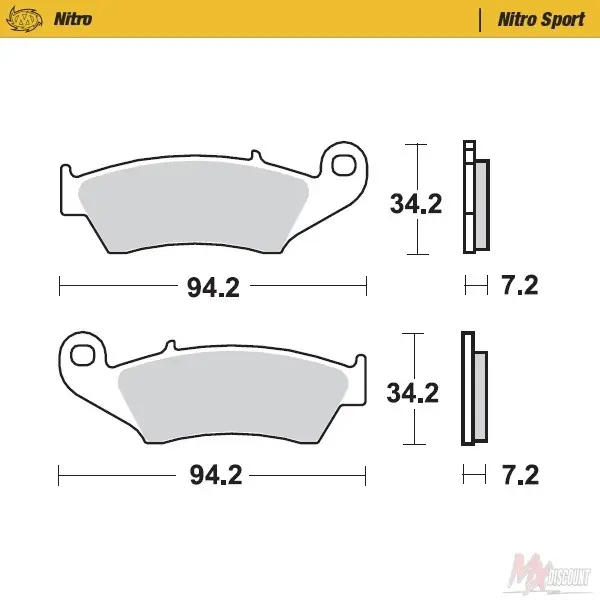 Lage Kosten Moto-Master Voorremblokken honda yamaha kawasaki suzuki beta Nitro