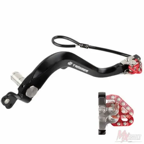 Hoge Kwaliteit Zeta trigger rempedaal honda crf 250 450 04-25 rood
