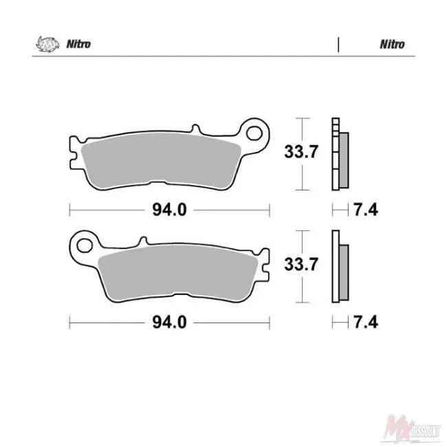 Moto-Master Voorremblokken yamaha yz 125 250 22-25 yzf 250 450 20-25 Nitro Nu Kopen
