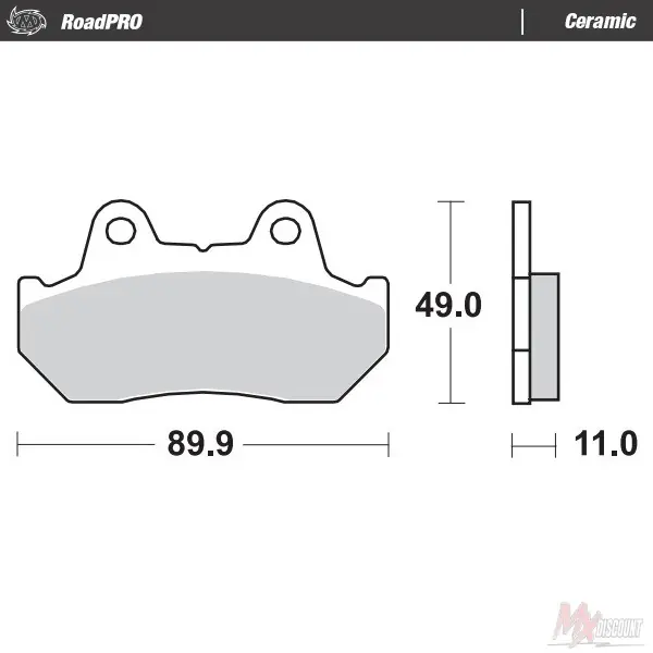 Exclusieve Aanbieding Moto-master remblokken Ceramic Honda cb, cbx, cm, gl, vt, vf 81-98