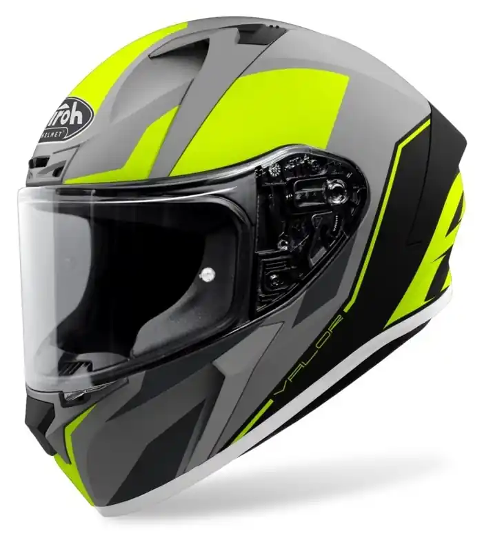 Integrální přilba na motorku Airoh Valor Wings 2021 fluo žlutá matná výprodej Koop Online