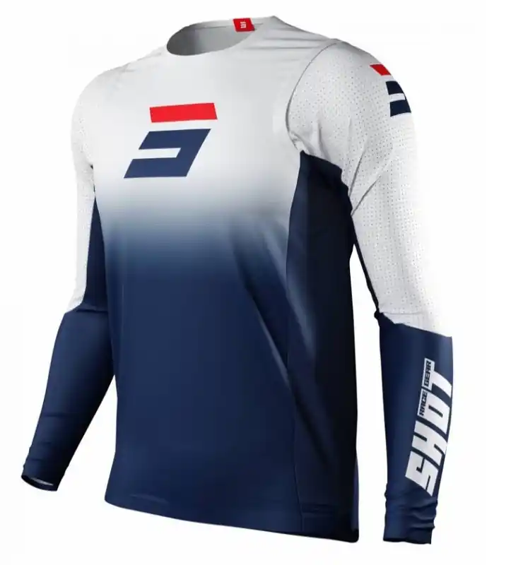 Express Levering Motokrosový dres Shot Aerolite Gradient modro-bílý