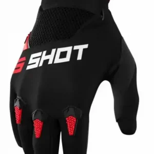 Dětské motokrosové rukavice Shot Devo černo-červené výprodej Lage Prijs