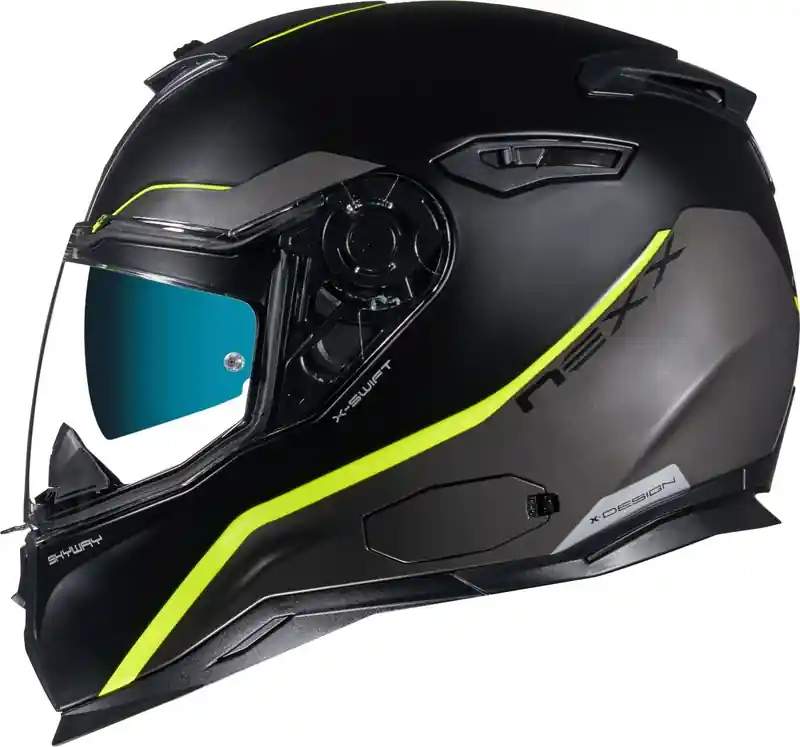NEXX SX.100 Skyway zwart-fluo gele integraal motorhelm uitverkoop Bestseller