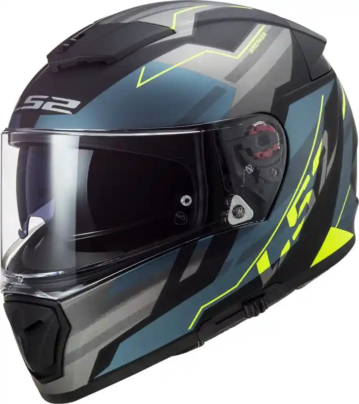 Integrální přilba na motorku LS2 FF390 Breaker Beta černo-modro-fluo žlutá Nieuw