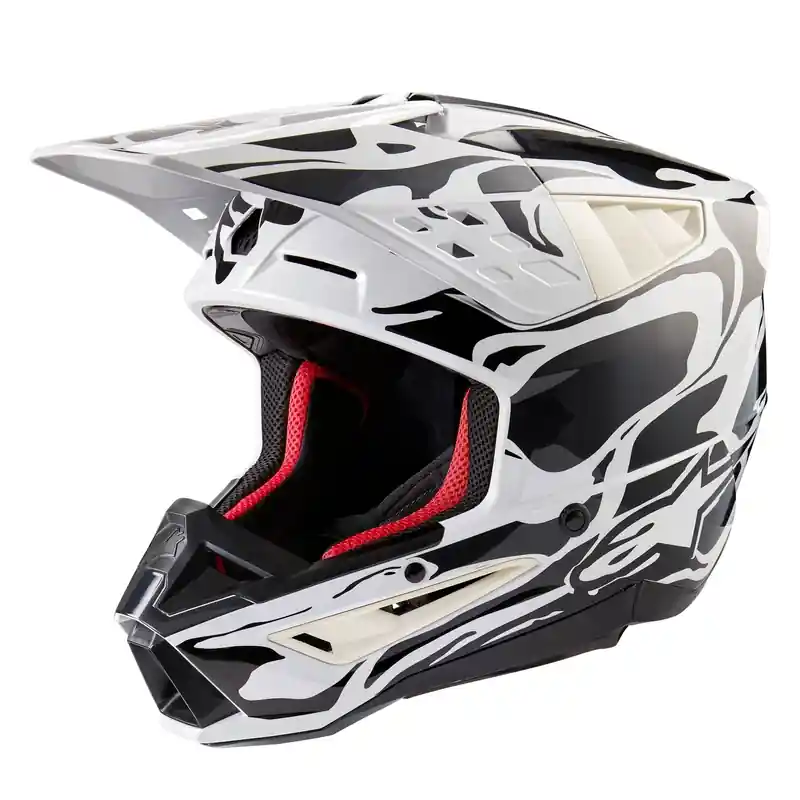 Alpinestars S-M5 Mineraal grijs camo motorcrosshelm XS Exclusieve Aanbieding