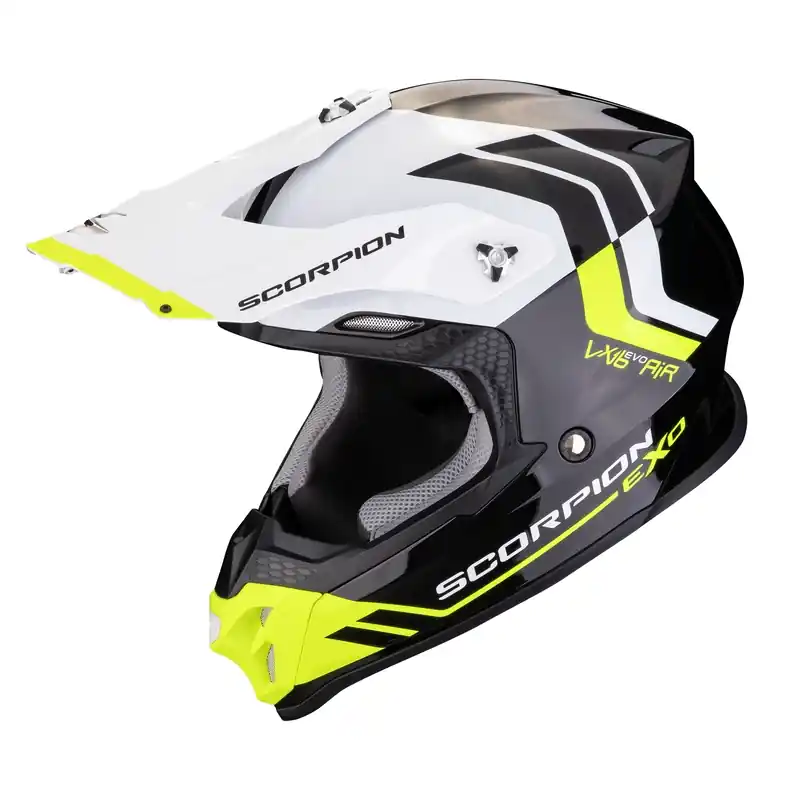 Motorcrosshelm Scorpion VX-16 EVO AIR Fusion zwart-fluo geel uitverkoop Speciale Aanbieding