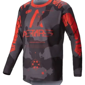 Speciale Aanbieding Alpinestars Racer Hollow grijs camo-fluo oranje motorcross shirt S