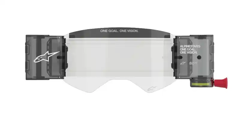 Vervangingsset Alpinestars Roll-Off Wide Vision voor Supertech-bril helder plexiglas met pinnen voor tear-off dia's Koop Vandaag