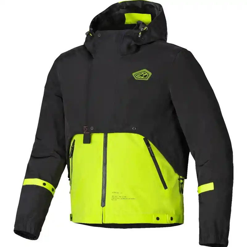 Aanbieding Alpinestars Mootant Waterdichte Parka Zwart-Fluo Geel S