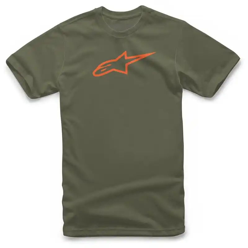 Alpinestars Ageless T-shirt groen-oranje Direct Verzonden