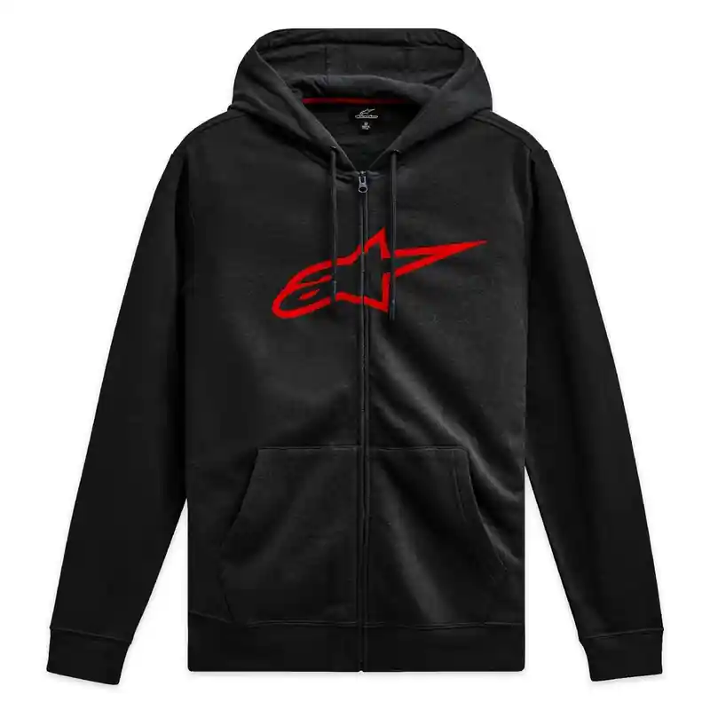 Alpinestars Ageless Zip Hoodie 3 zwart en rood S Direct Beschikbaar