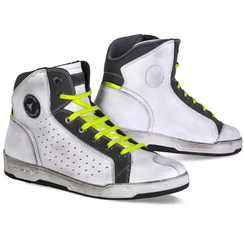 Weekendaanbieding Stylmartin Sector witte motorlaarzen 36