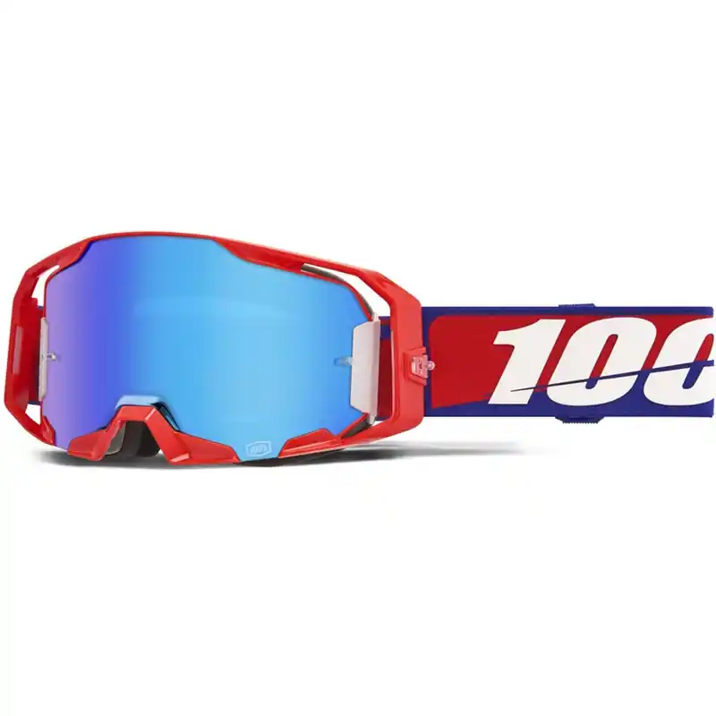 100% ARmatic Beste motorcrossbril met blauw plexiglas Nieuw