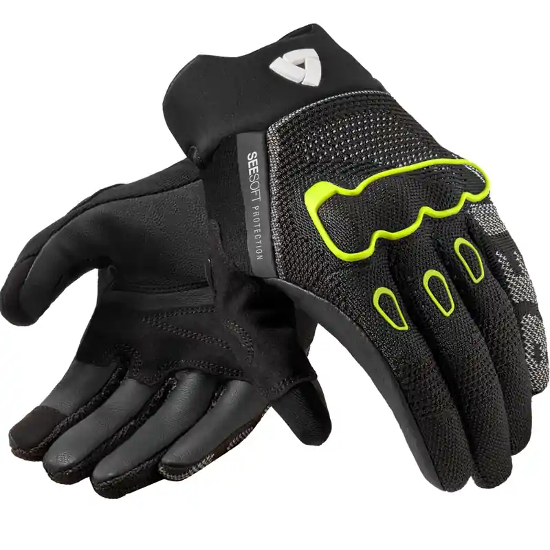 Revit Hyperspeed 3 motorhandschoenen zwart-fluorescent geel S Goedkoop