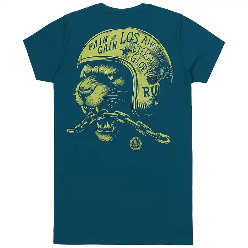 T-shirt Yakuza Premium 3919 blauw Voordeelprijs