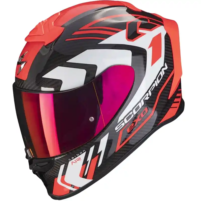 Bestseller Integraalhelm Scorpion EXO-R1 EVO Carbon Air Supra zwart-rood