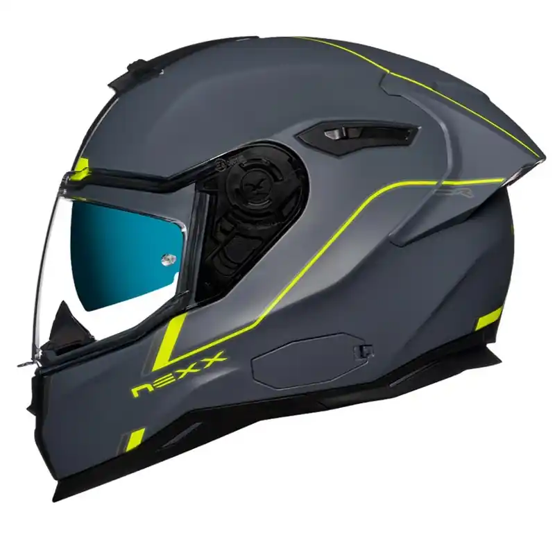 Merkproduct Integrální přilba na motorku NEXX SX.100R Frenetic šedo-fluo žlutá výprodej