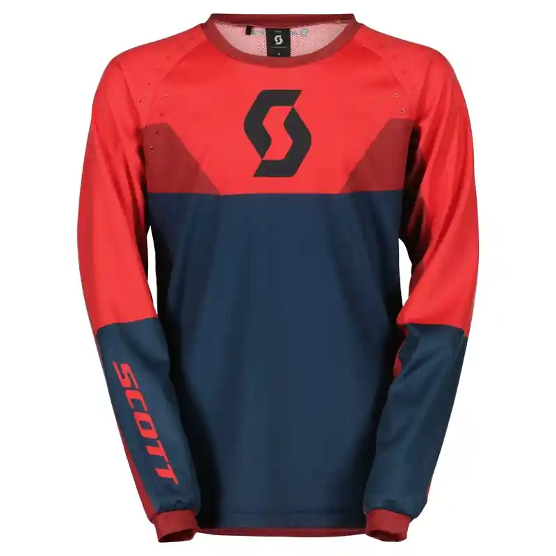 Voordeelprijs Kinder motorcross trui Scott EVO TRACK blauw-neon rood
