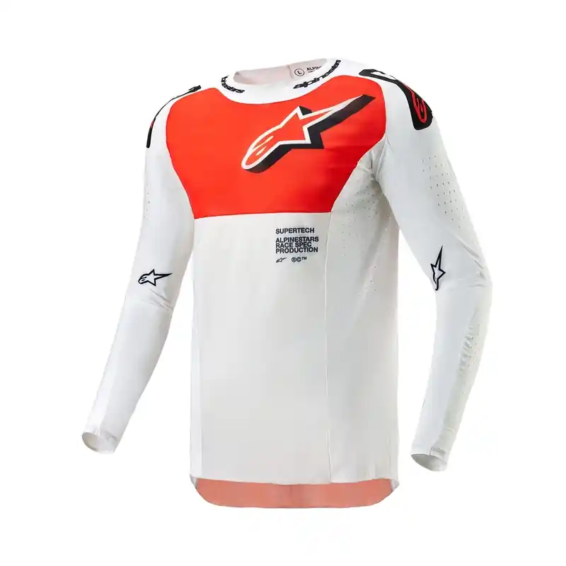 Superprijs Motokrosový dres Alpinestars Supertech Ward 2024 bílo-oranžový
