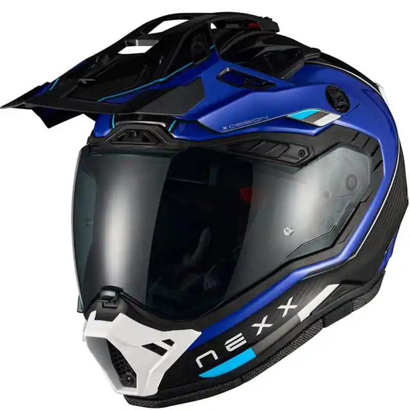 Laatste Versie Enduro motorhelm Nexx X.Rally Raid blauw-wit