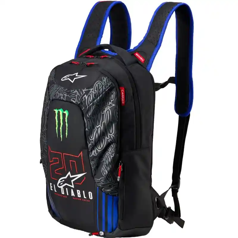Alpinestars City Hunter V2 FQ20 Monster Collection Rugzak Zwart-Fluor Rood-Blauw-Groen 22 L Direct Verzonden