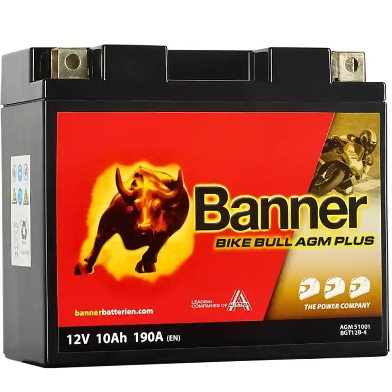 Laatste Kans AGM-accu Banner Bike Bull AGM PLUS AGM PLUS 510 01 / BGT12B-4 - GT12B-4