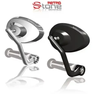 Zrcátka Retro stone - černá Flitsaanbieding