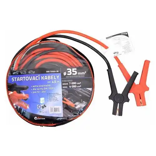 Startovací kabely 35 délka 4,5m TÜV/GS DIN72553 Meest Verkocht