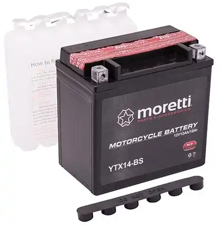 Bezúdržbová motocyklová baterie Moretti MTX14-BS (KOPIE) Dagaanbieding