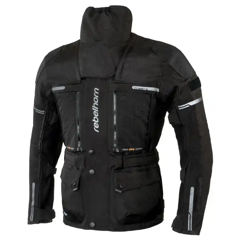 Bunda na motorku Rebelhorn Cubby III černá Op = Op