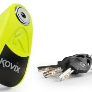 Beperkte Voorraad Zámek na kotoučovou brzdu s alarmem KOVIX KAL6 fluo žlutý
