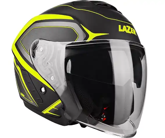 Otevřená přilba na motorku Lazer Tango Hexa černo-fluo žlutá výprodej Exclusieve Aanbieding