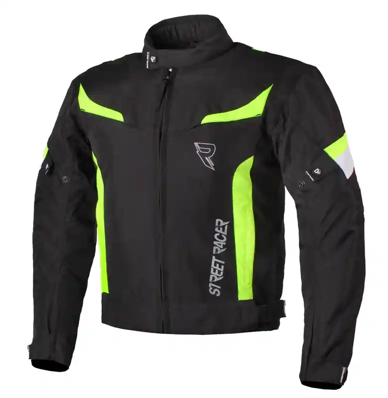 Lage Prijs Bunda na motorku Street Racer Sherpa černo-fluo žlutá výprodej