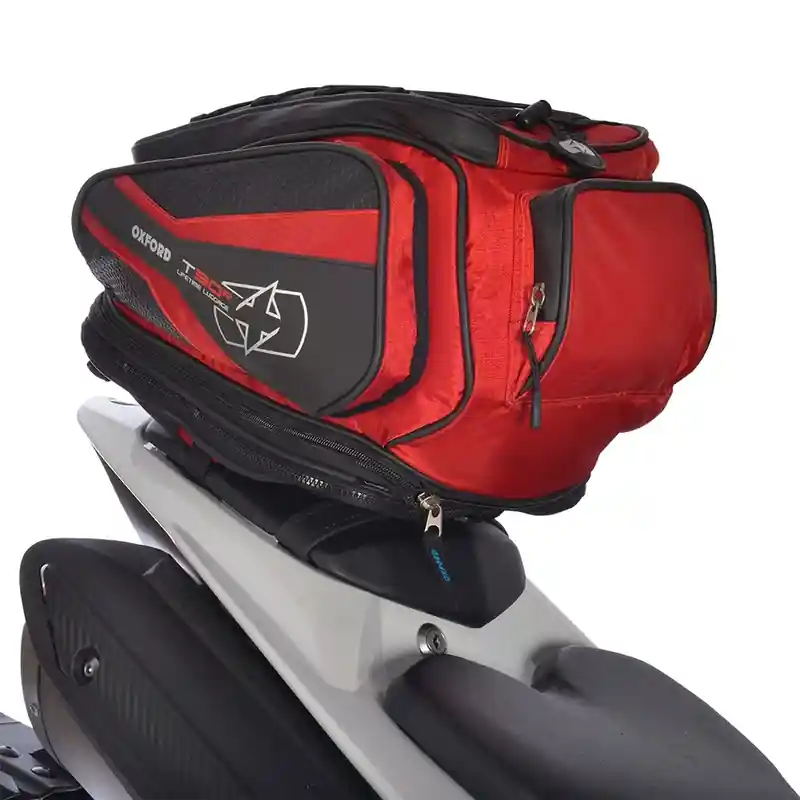 Weekendaanbieding Tanktas en zadeltas Oxford T30R Time Tank 'n' Tailer zwart en rood