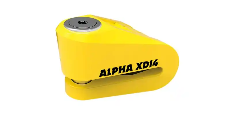 Zámek kotoučové brzdy Oxford Alpha XD14 žlutý Meest Verkocht