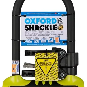 Zámek Oxford U profil Shackle 14 žluto-černý Uitverkoop