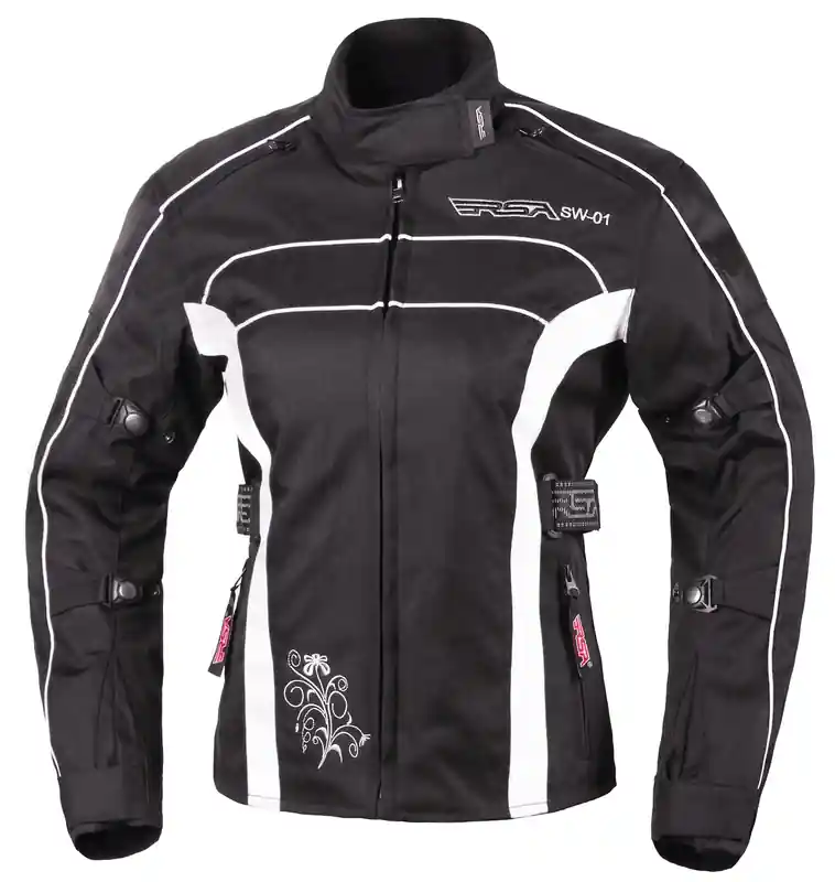 Betaalbaar Moto bunda dámská RSA SW-01 černo-bílá - II. jakost