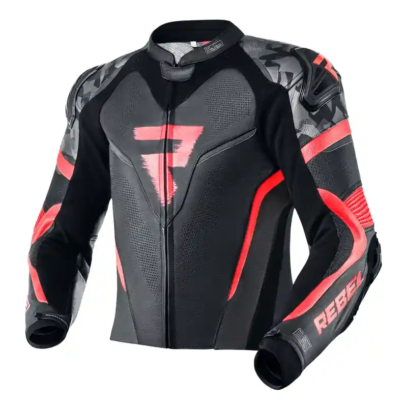 Express Levering Rebelhorn Rebel zwart-fluorode motorjas uitverkoop