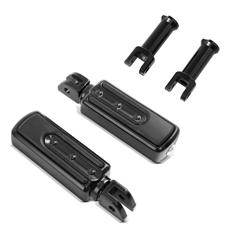 Passagier Voetsteunen + houder passend voor Harley Davidson Softail Low Rider S / ST 20-26 Craftride SF8 zwart Weekendaanbieding