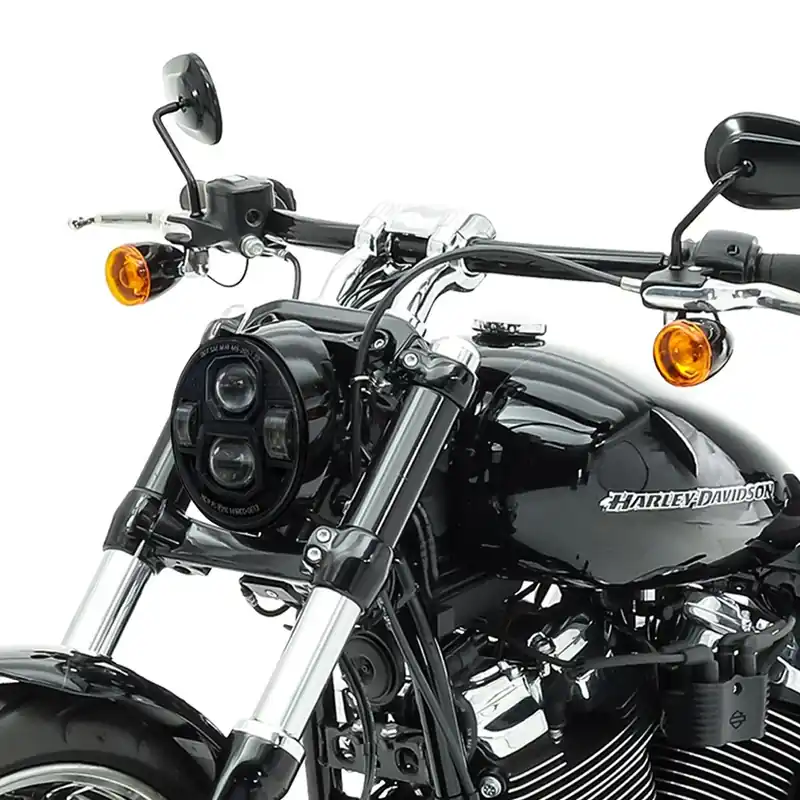 LED Koplamp 5,75" compatibel met Harley Davidson Craftride NL17 Lamp zwart Exclusieve Aanbieding