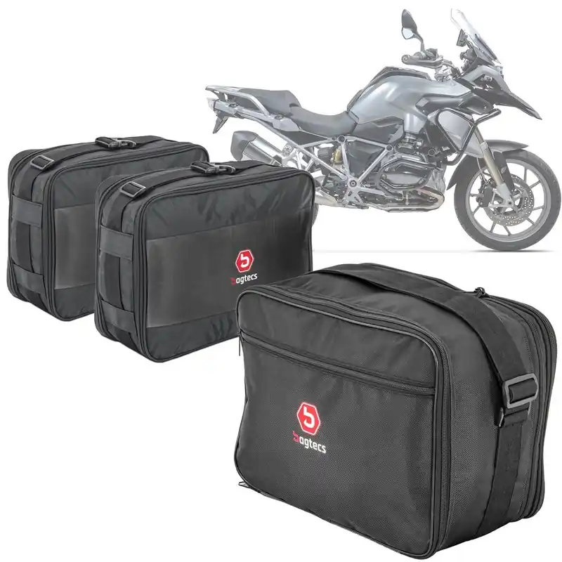 Set Vario binnentassen voor zijkoffers MV1 + Vario binnentas voor topkoffer MV3 geschikt voor BMW R 1200 GS / Adventure 04-12 Bagtecs zwart Veilige Betaling