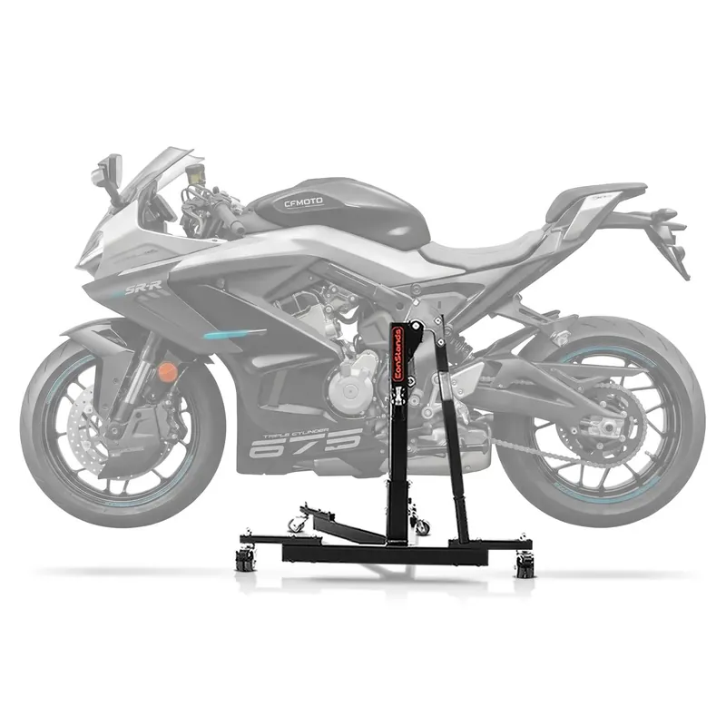 Center Paddock Stand compatibel met CFMOTO 675 SR-R 25-26 zwartLift ConStands Power-Evo Gratis Retour