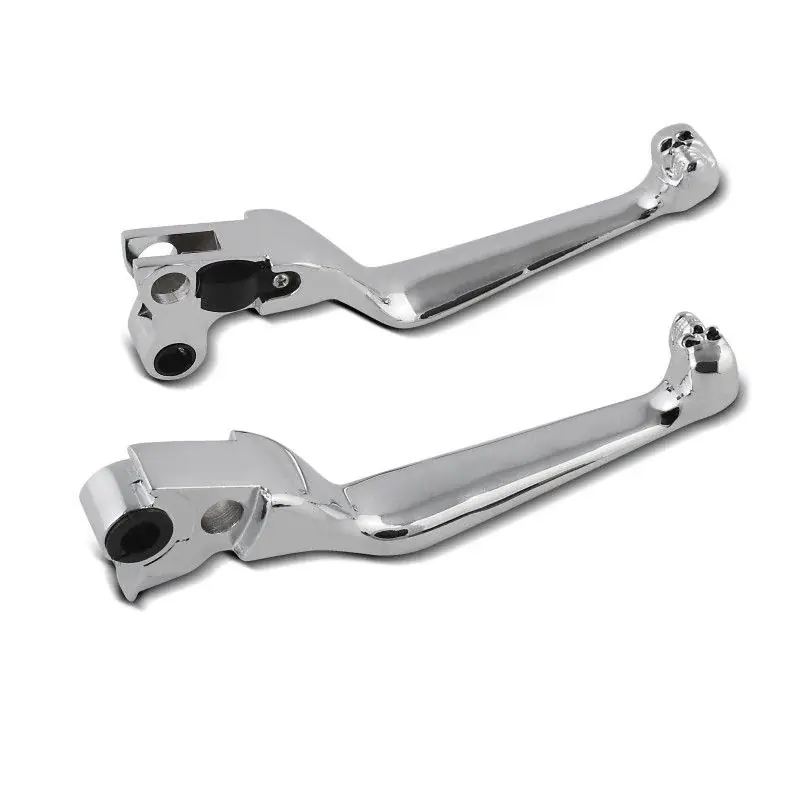 Remhendel en koppelingshendel Set Skull-I passend voor Harley Davidson Sportster Dyna Softail Touring 1996- chroom Craftride Flitsaanbieding